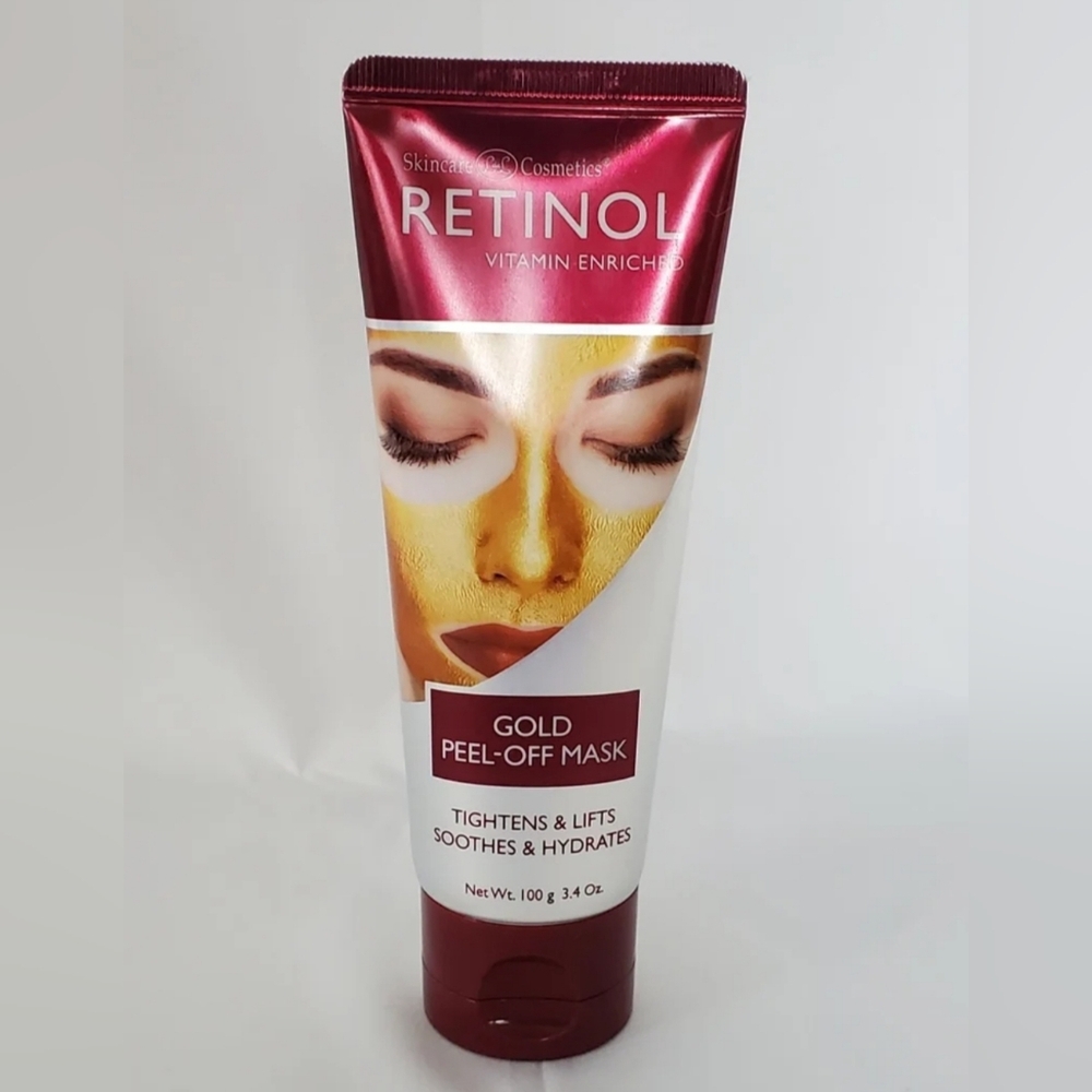Skincare Cosmetics Retinol Vitamin Enriched Gold Peel-Off Mask 3.4oz